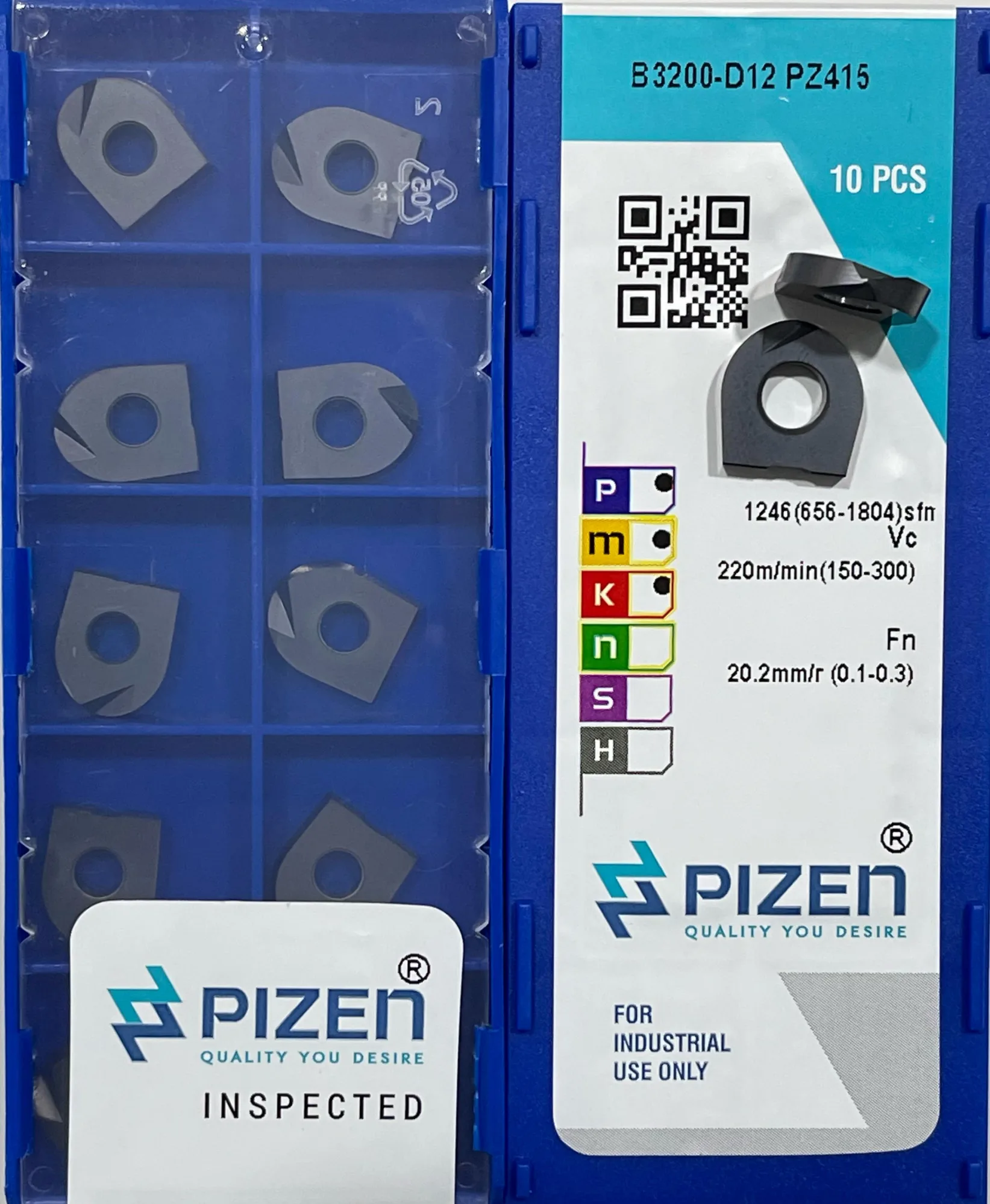 Ball Cutters & Inserts — B3200 D12 PZ415