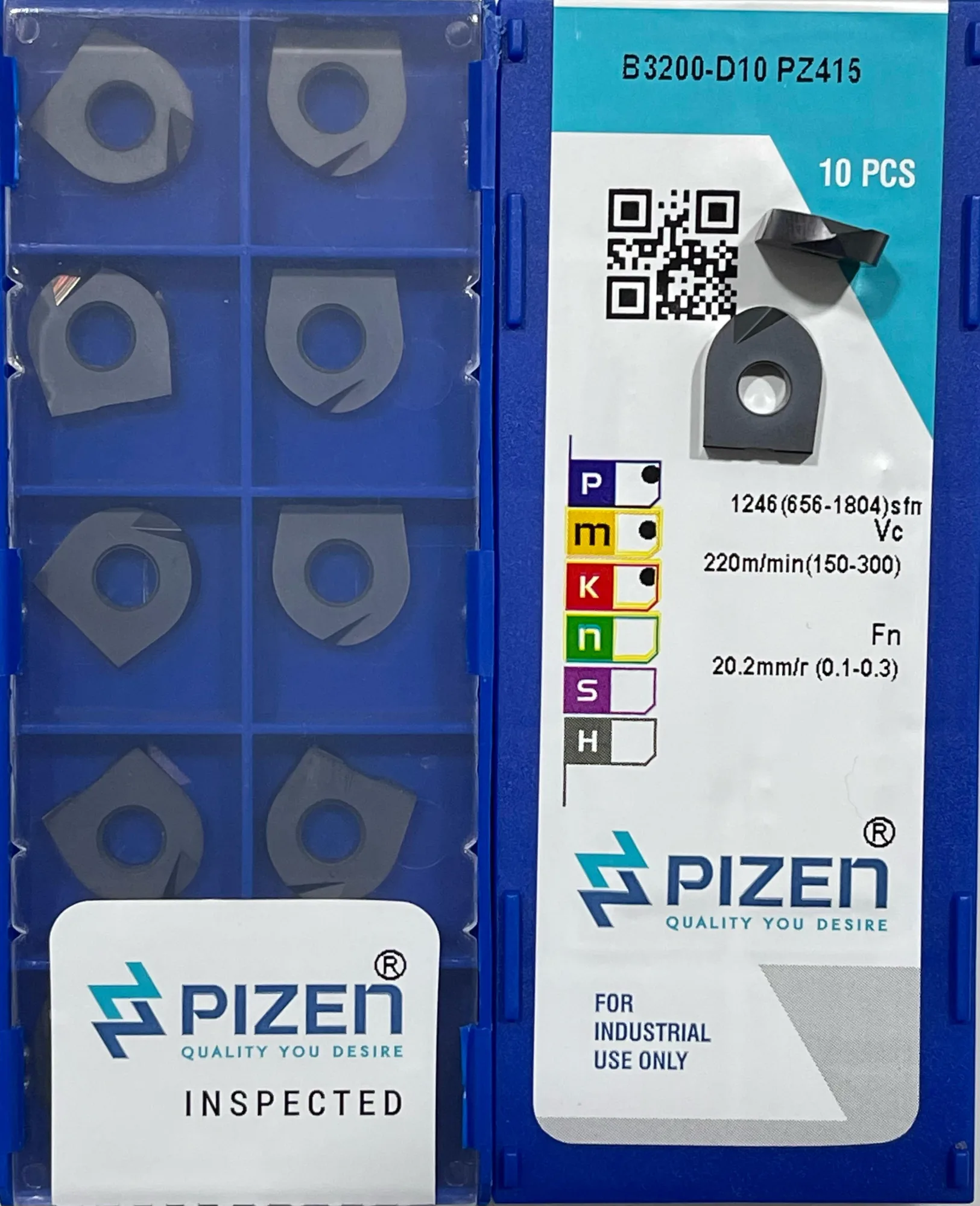 Ball Cutters & Inserts — B3200 D10 PZ415