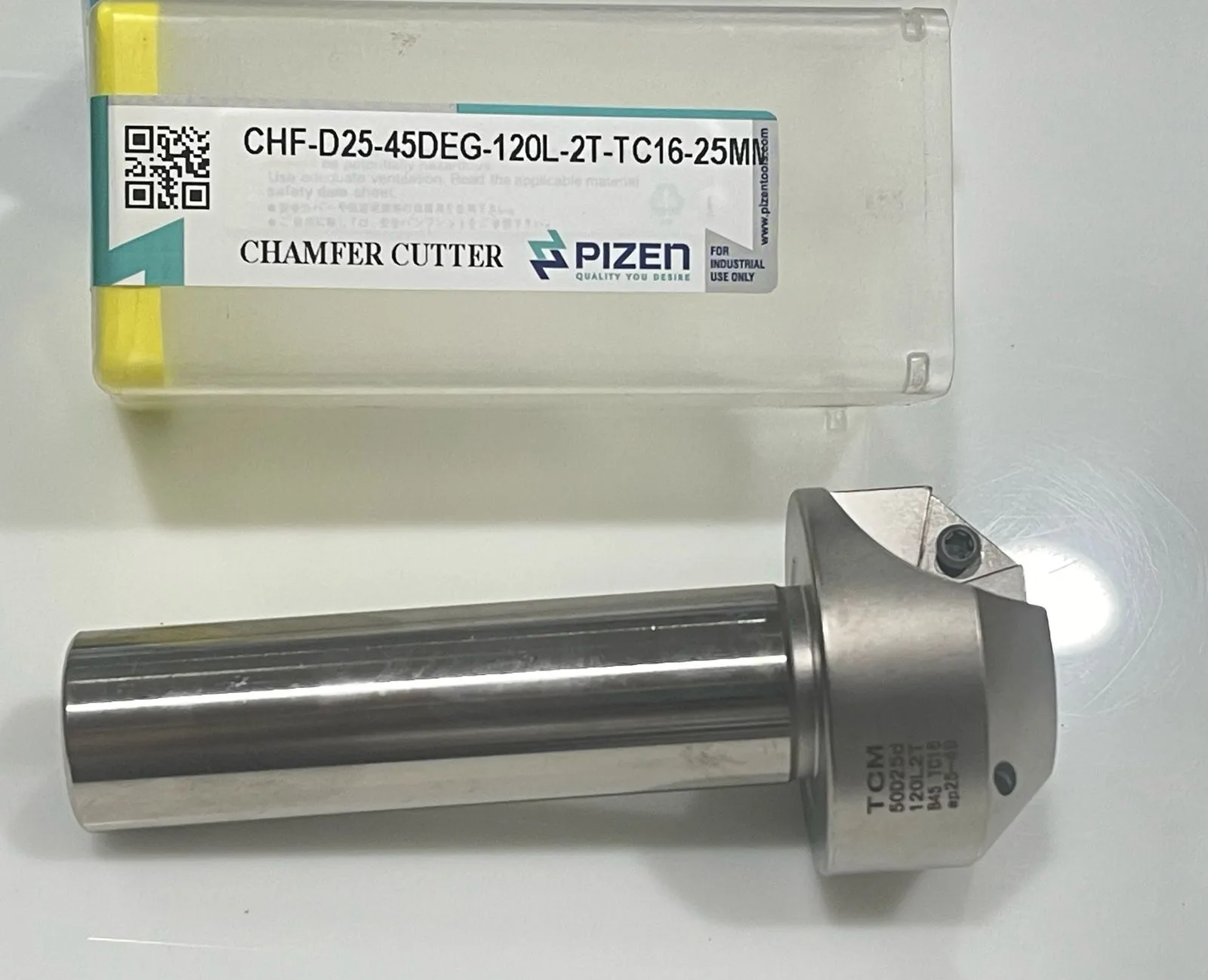 Chamfer Cutters CHF-D25-45DEG-120L-2T-TC16 (45DEG-TCMT 16)